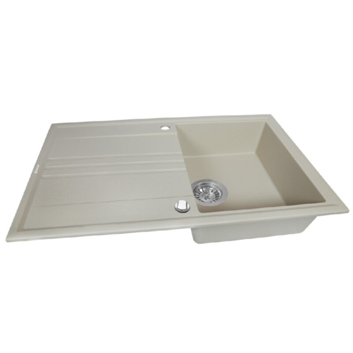 Мийка кухонна гранітна PERFELLI CAPIANO PGC 114-86 LIGHT BEIGE