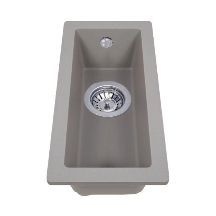 Мийка кухонна гранітна PERFELLI ESTO PGE 101-22 GREY METALLIC