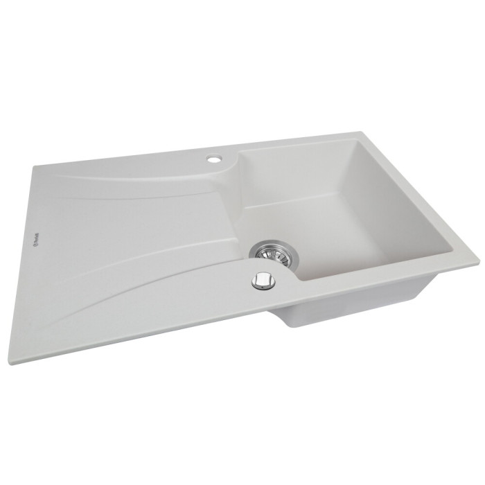 Мийка кухонна гранітна PERFELLI FELICINETTO PGF 114-78 WHITE