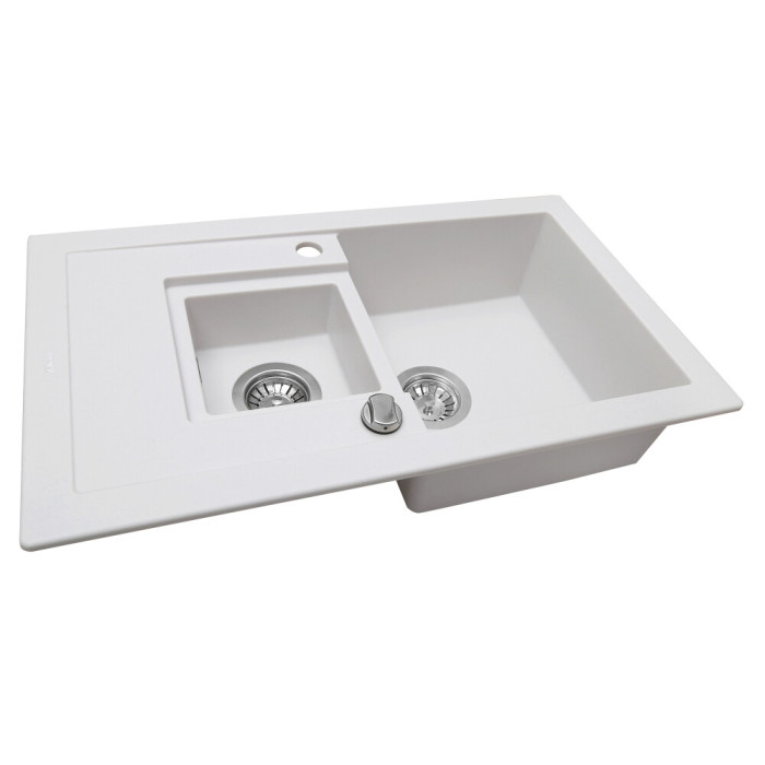 Мийка кухонна гранітна PERFELLI PIERRA PGP 536-78  WHITE