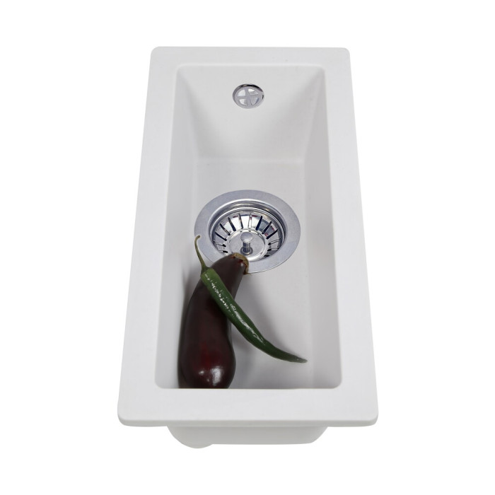 Мийка кухонна гранітна PERFELLI ESTO PGE 10-22 WHITE