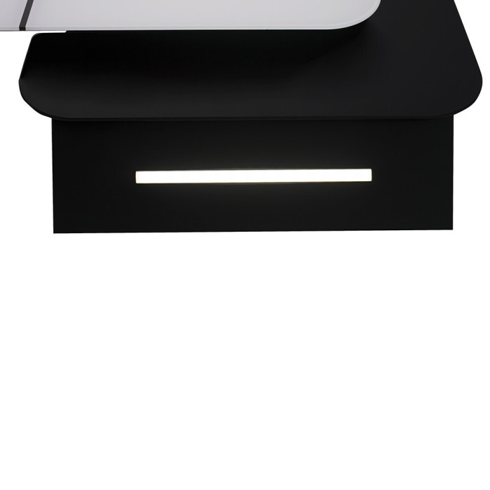 Витяжка декоративна похила PERFELLI DNS 6753 B 1100 WH/BL LED Strip