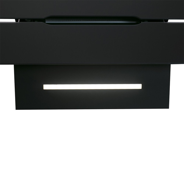Витяжка декоративна похила PERFELLI DNS 6793 B 1100 BL LED Strip