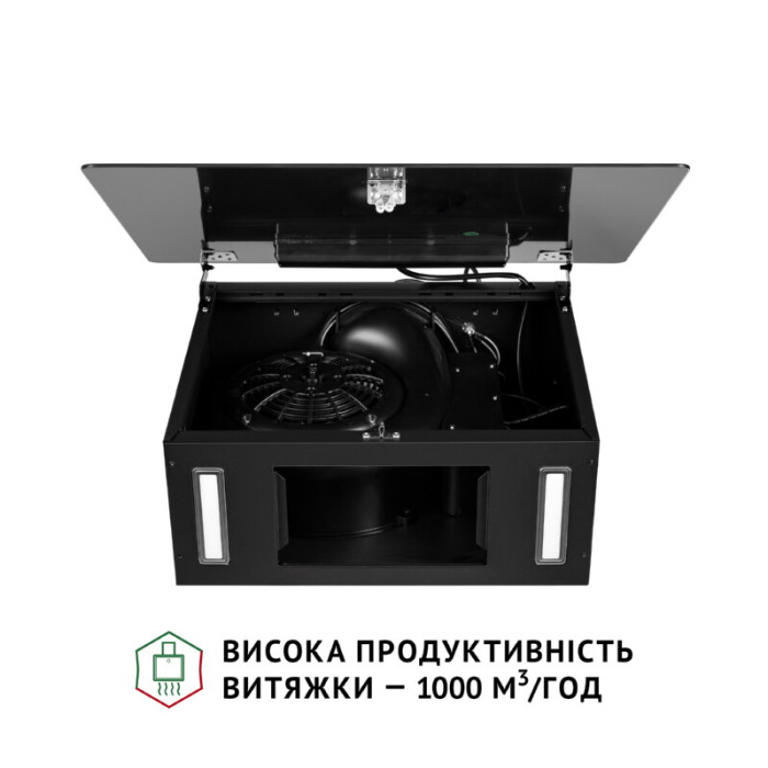 Витяжка декоративна похила PERFELLI PIANO NERO