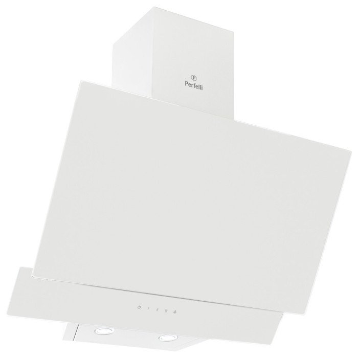 Витяжка декоративна похила PERFELLI DNS 6452 D 850 WH LED