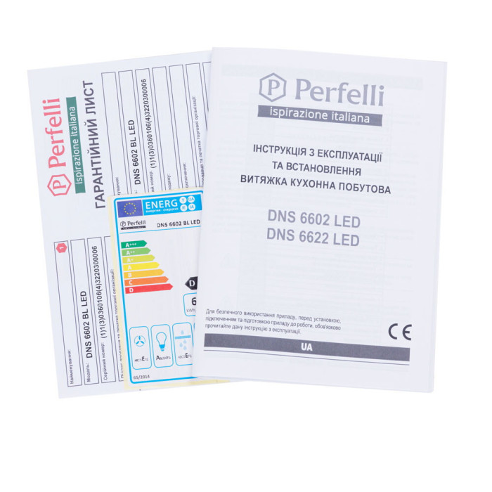 Витяжка декоративна похила PERFELLI DNS 6602 BL LED