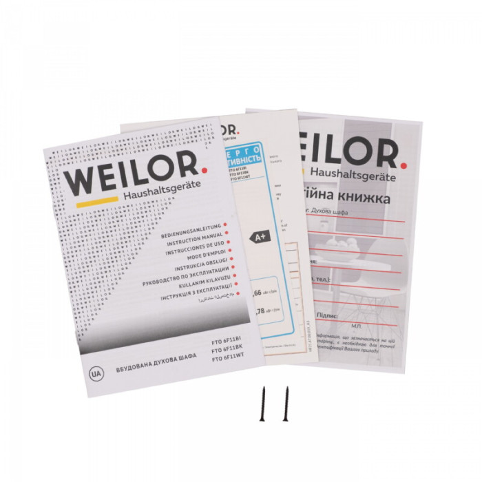 Духовка WEILOR FTO6F11WT