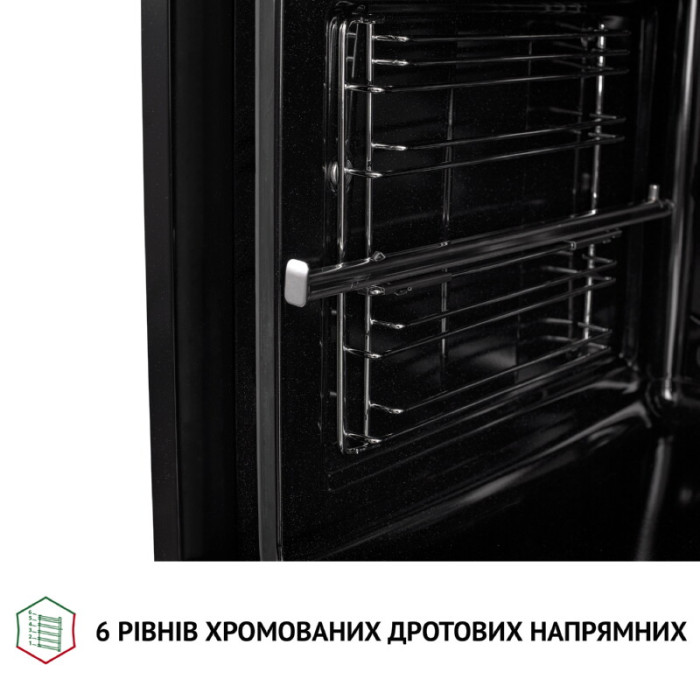 Духова шафа електрична PERFELLI DIAMOND 6D10N INOX