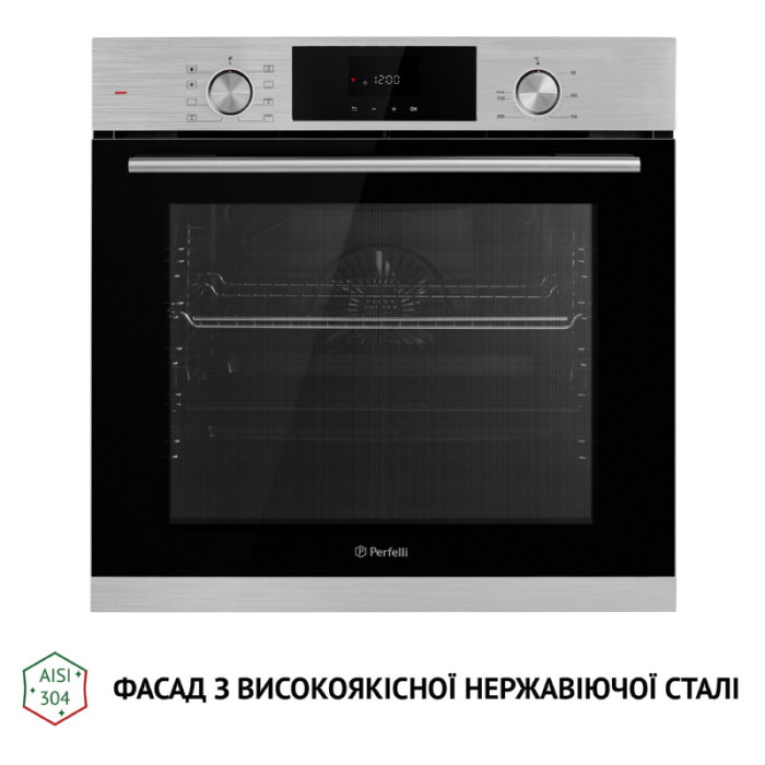 Духова шафа електрична PERFELLI DIAMOND 6D8L INOX