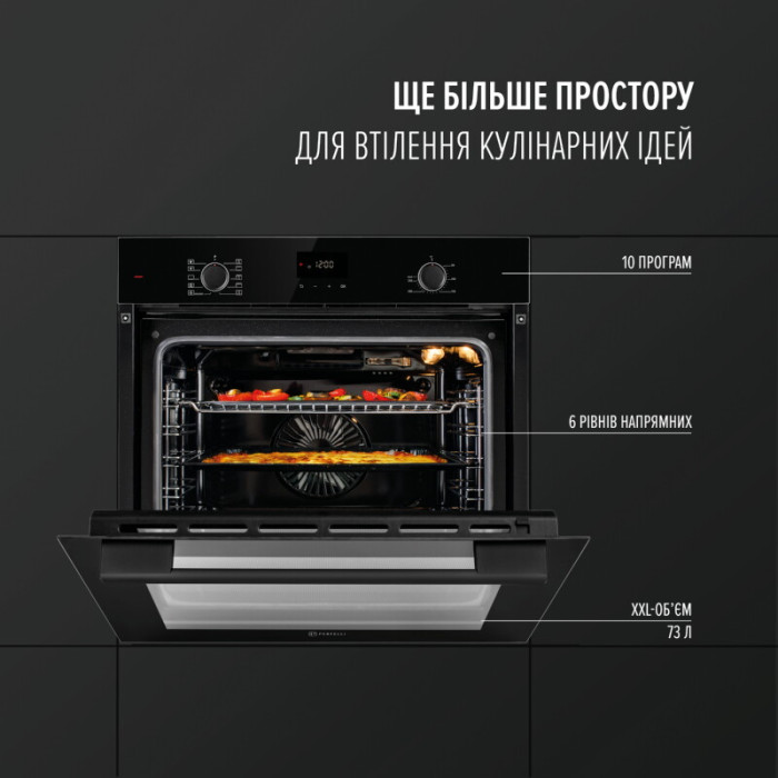 Духова шафа електрична PERFELLI PERLA 6D10I NERO