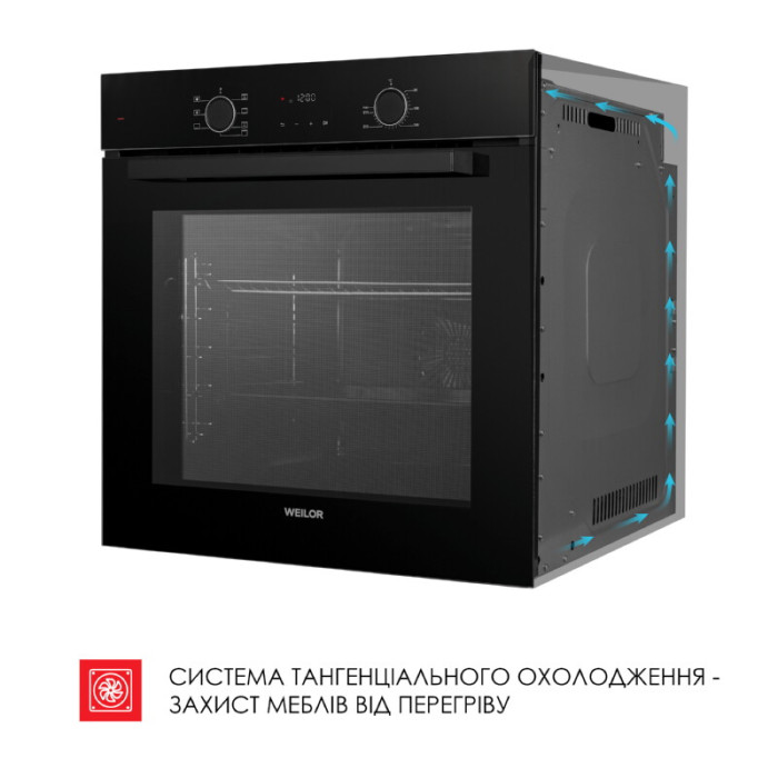 Духова шафа електрична WEILOR FDO6F71BK