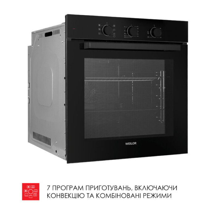 Духова шафа електрична WEILOR FPO6F70BK
