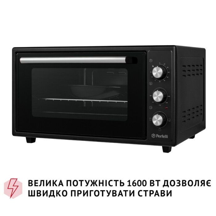 Електрична піч PERFELLI CLASSIC 48 BLACK