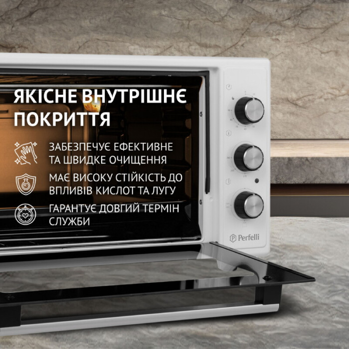 Електрична піч PERFELLI CLASSIC 48 WHITE