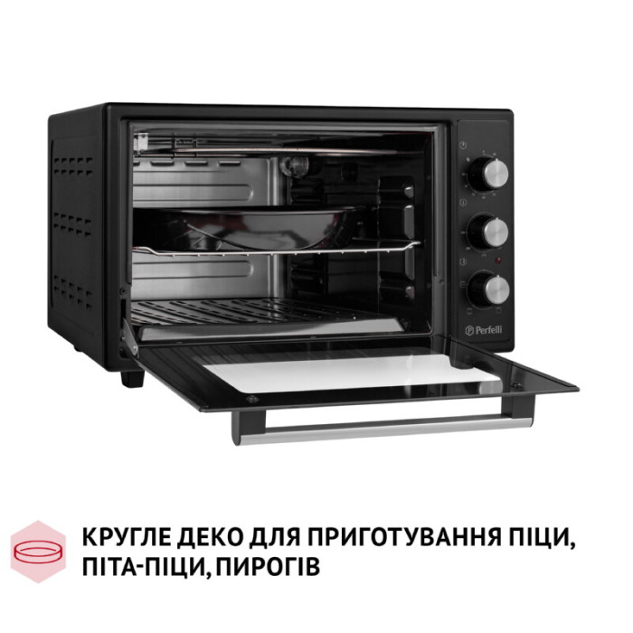 Електрична піч PERFELLI MIRAGE 37 BLACK