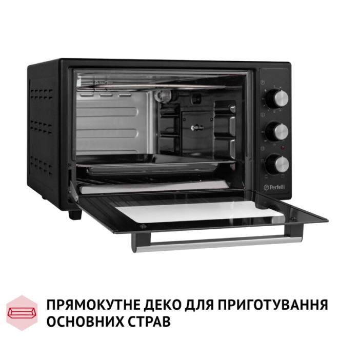 Електрична піч PERFELLI MIRAGE 37 BLACK