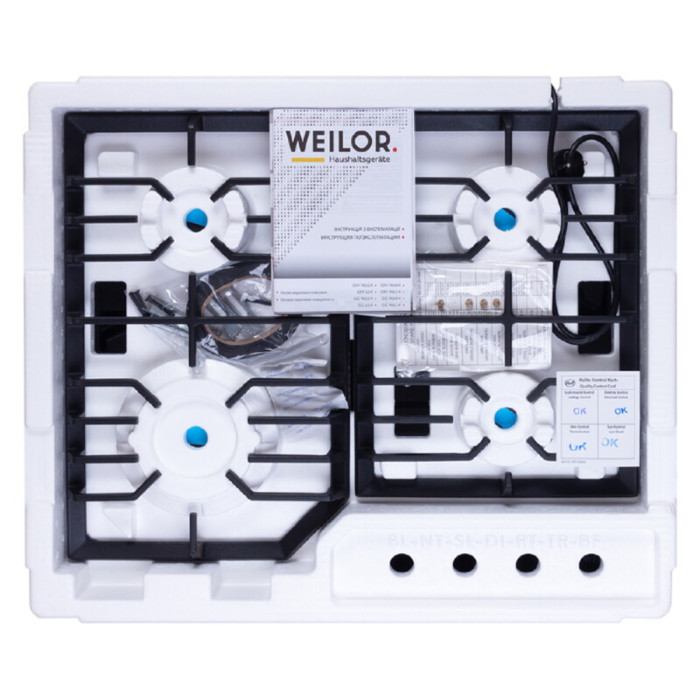 Поверхня газова на склі WEILOR GG W 624 BL