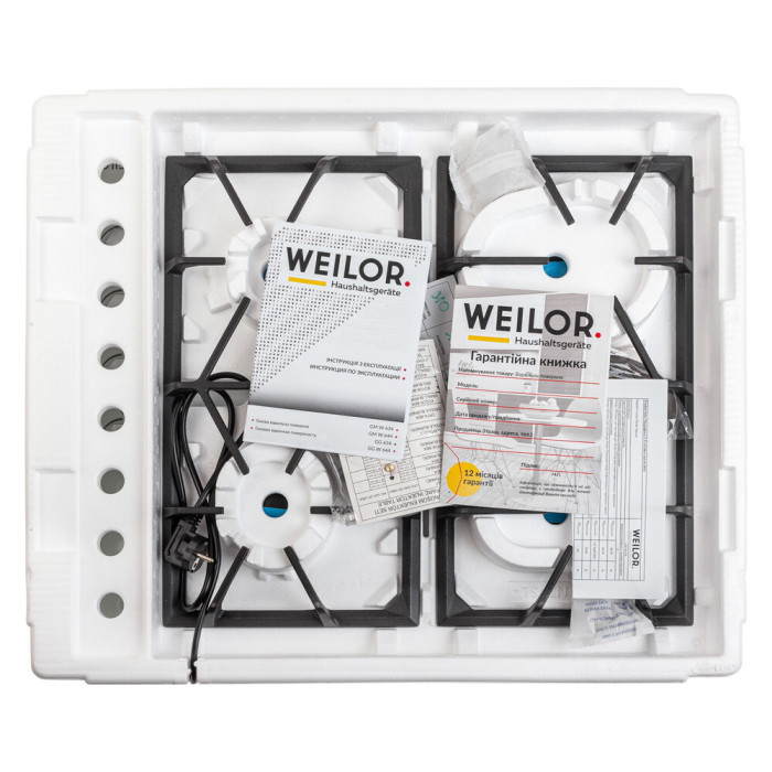 Поверхня газова на металі WEILOR GM W 634 WH