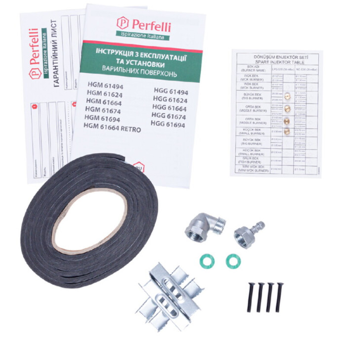 Поверхня газова на металі PERFELLI HGM 61494 WH