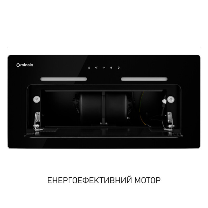 Витяжка повновбудована MINOLA HBI 6473 BL GLASS 800 LED Line
