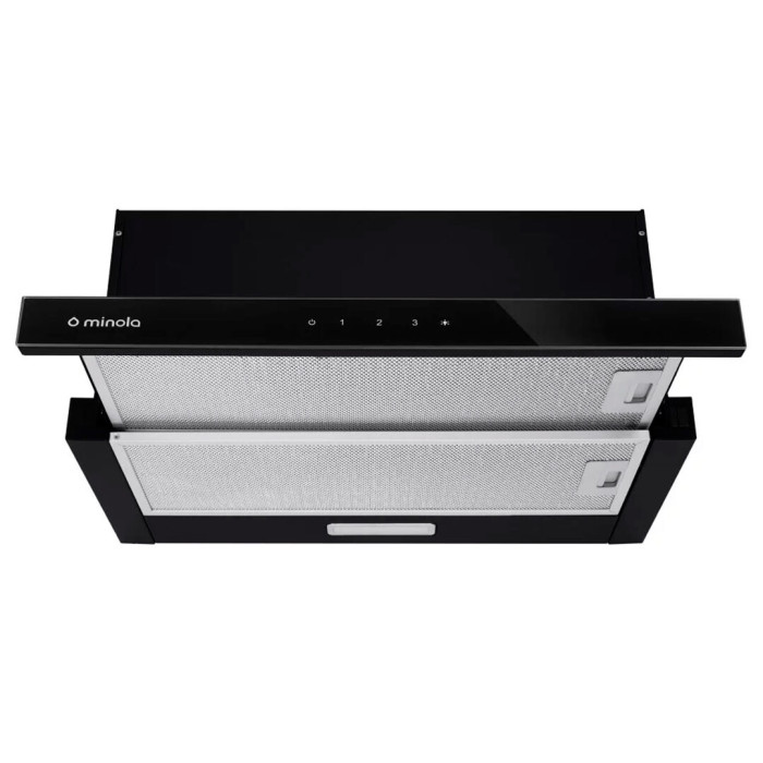 Витяжка телескопічна MINOLA HTLS 6734 BL 1100 LED GLASS