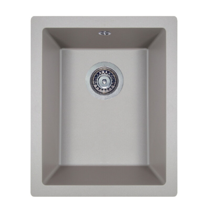 Мийка кухонна гранітна PERFELLI ESTO PGE 101-38 GREY METALLIC