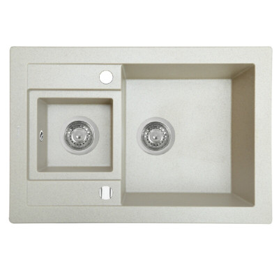 Мийка кухонна гранітна PERFELLI GRANZE PGG 506-67 LIGHT BEIGE