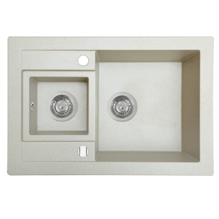 Мийка кухонна гранітна PERFELLI GRANZE PGG 506-67 LIGHT BEIGE