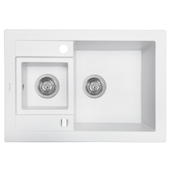 Мийка кухонна гранітна PERFELLI GRANZE PGG 506-67  WHITE