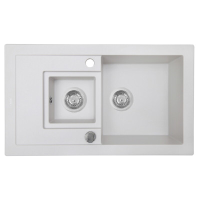 Мийка кухонна гранітна PERFELLI PIERRA PGP 536-78  WHITE