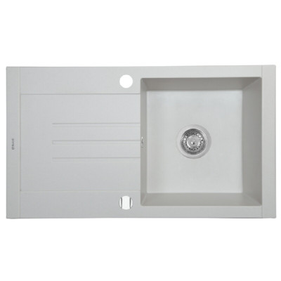 Мийка кухонна гранітна PERFELLI TINETTO PGT 114-76 WHITE