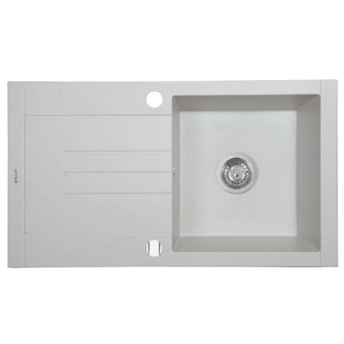 Мийка кухонна гранітна PERFELLI TINETTO PGT 114-76 WHITE