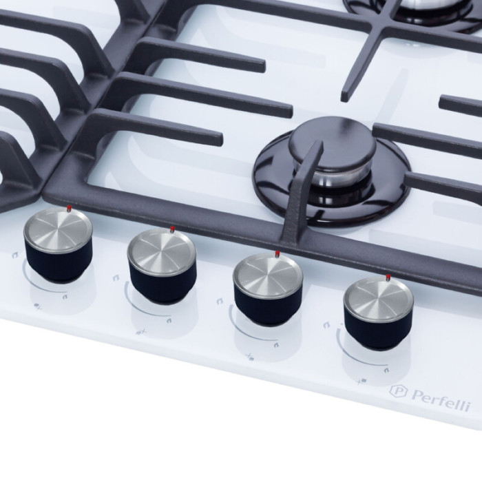 Поверхня газова на склі PERFELLI DIAMOND G69C BIANCO