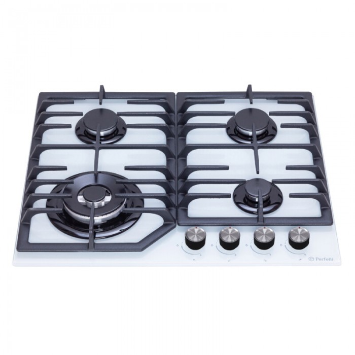 Поверхня газова на склі PERFELLI DIAMOND GW69C BIANCO