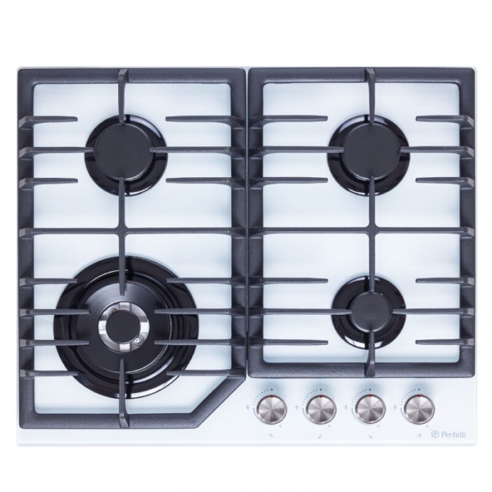 Поверхня газова на склі PERFELLI DIAMOND GW69C BIANCO