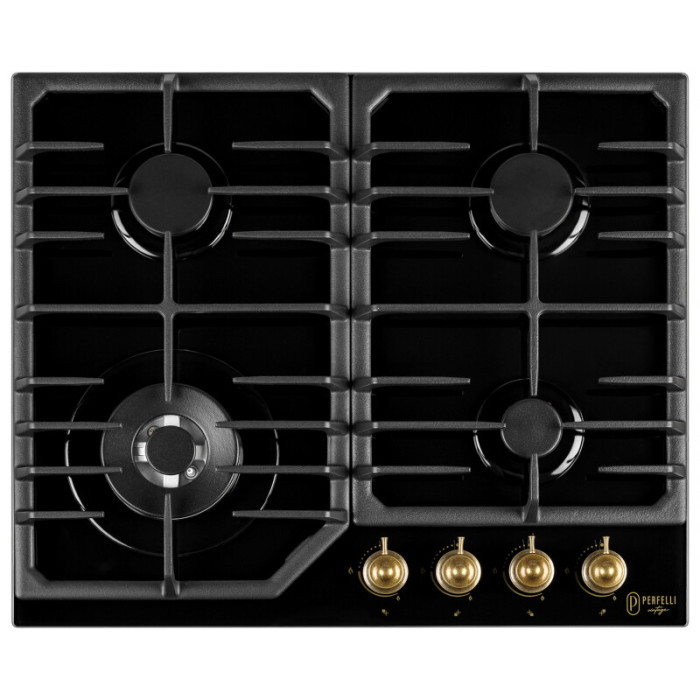 Поверхня газова на склі PERFELLI VINTAGE GW69C NERO