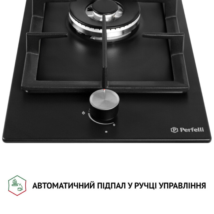 Поверхня газова Domino на металі PERFELLI HGM 31404 BL
