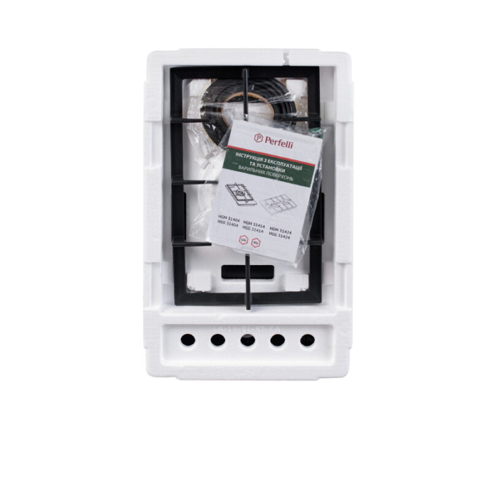 Поверхня газова Domino на металі PERFELLI HGM 31404 BL