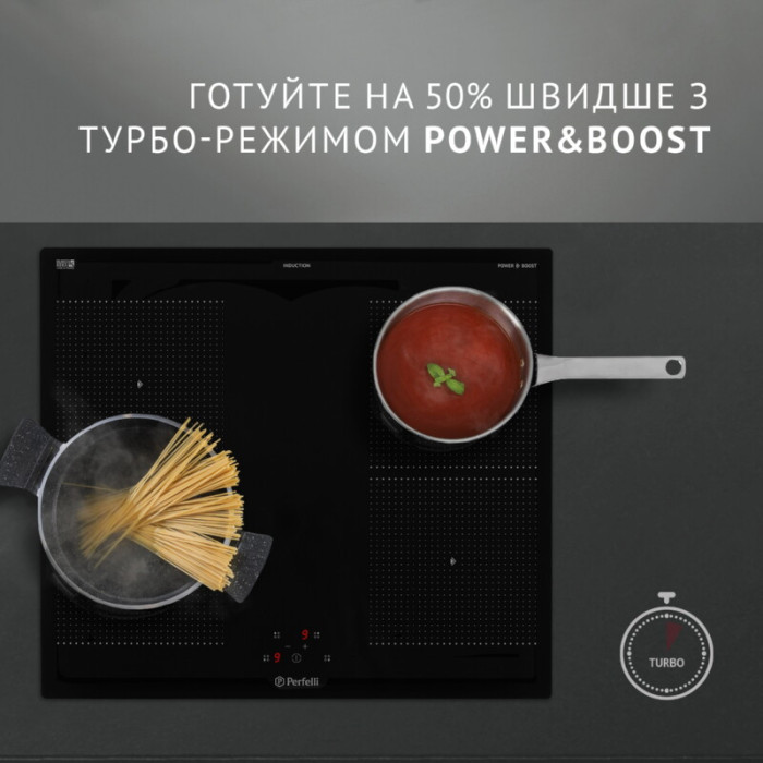 Поверхня індукційна PERFELLI HI 674 BL