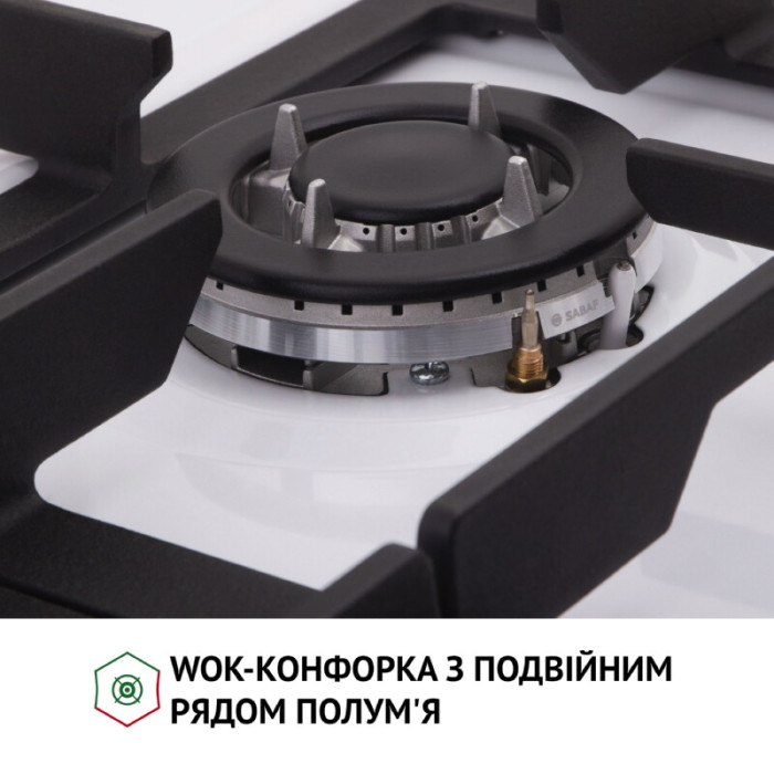 Варильна поверхня на металі PERFELLI HGM 61637 WH RETRO