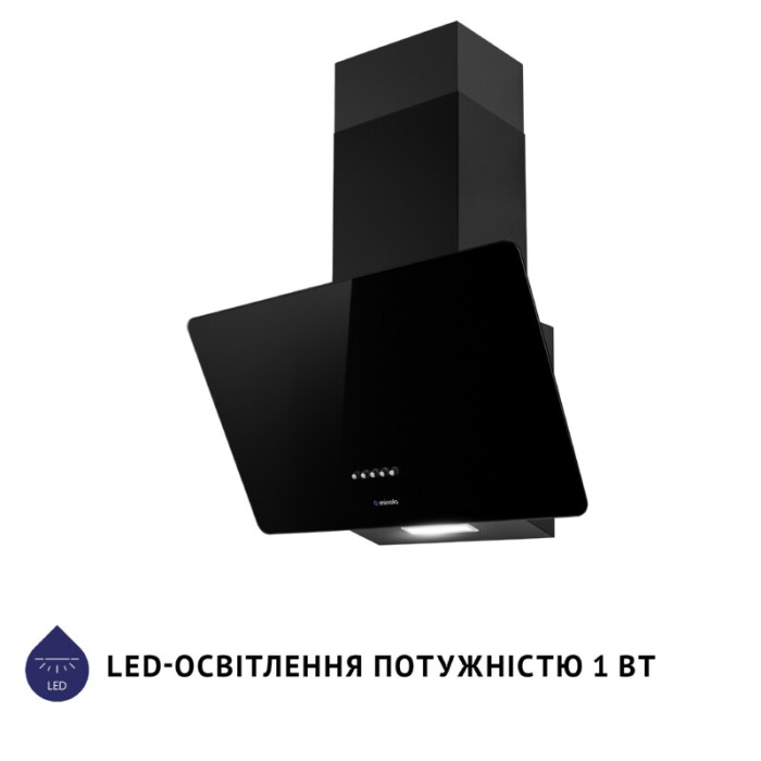 Витяжка декоративна похила MINOLA HDN 5224 BL 700 LED