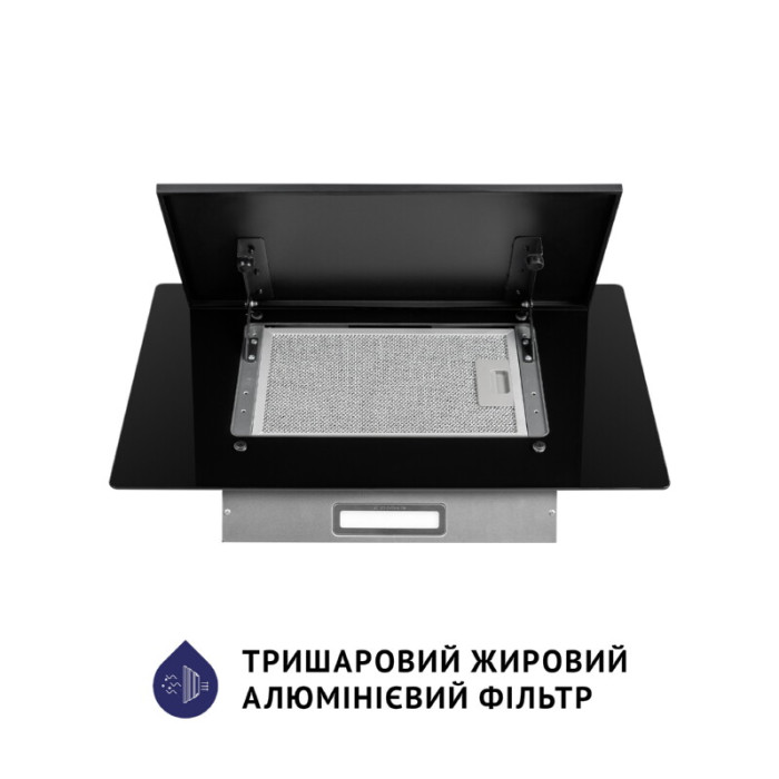 Витяжка декоративна похила MINOLA HDN 6124 BL LED