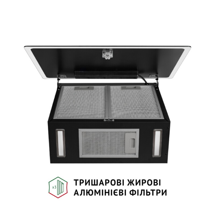 Витяжка декоративна похила PERFELLI RIVA NERO