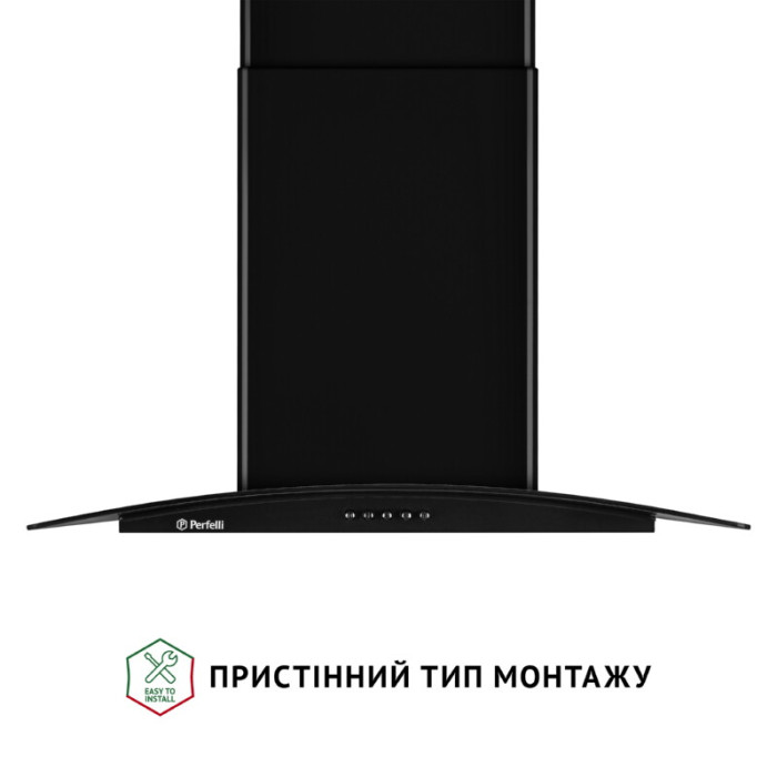 Витяжка декоративна зі склом PERFELLI GRASSI 6HMB NERO