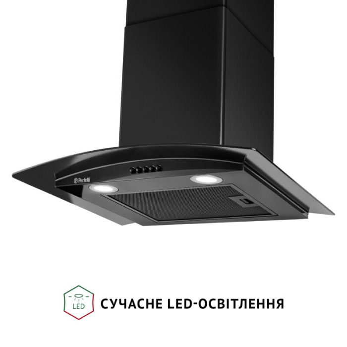 Витяжка декоративна зі склом PERFELLI GRASSI 6HMB NERO