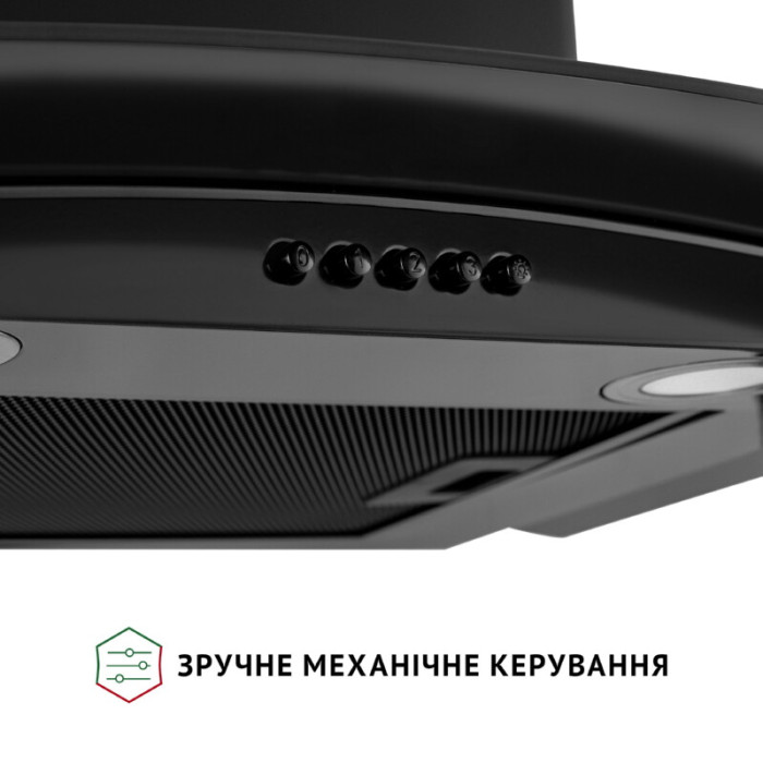 Витяжка декоративна зі склом PERFELLI GRASSI 6HMB NERO