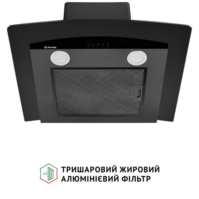 Витяжка декоративна зі склом PERFELLI GRASSI 6HMB NERO