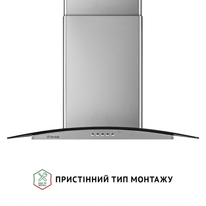 Витяжка декоративна зі склом PERFELLI GRASSI 6HMX INOX