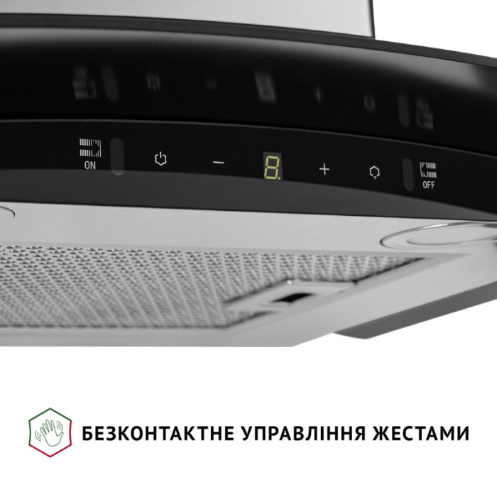 Витяжка декоративна зі склом PERFELLI GRASSI 6PWX INOX