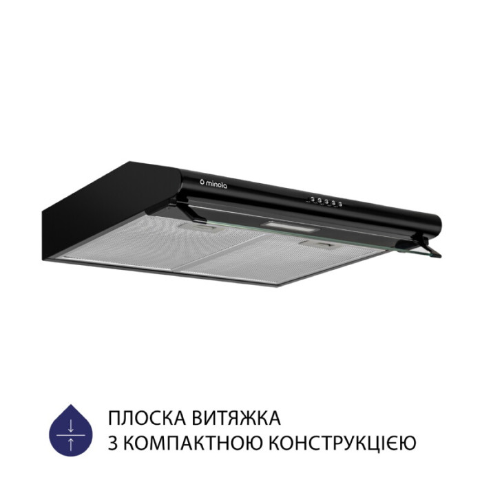 Витяжка плоска MINOLA HPL 615 BL